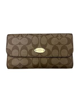 COACH - Signature Trifold Wallet